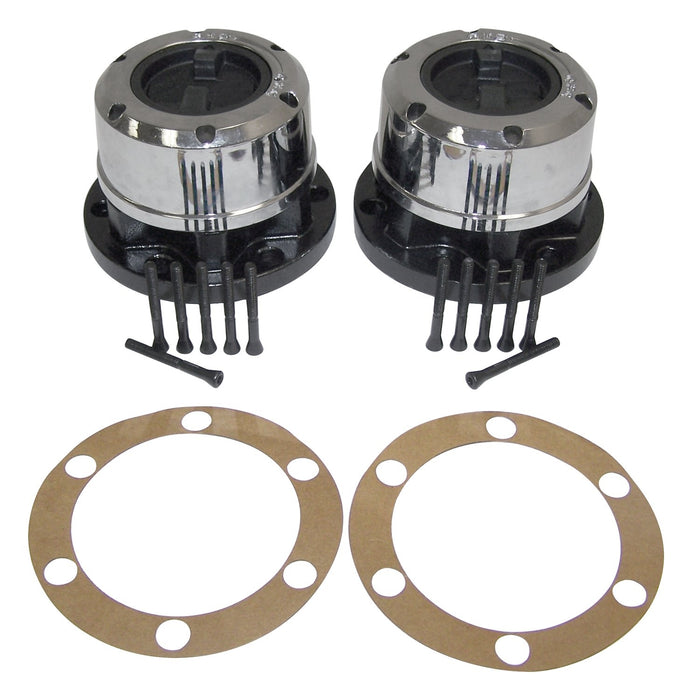 Crown Automotive Jeep Replacement 400502 Manual Locking Hub Set; w/6 Bolt Flange Mounting; - Truck Part Superstore
