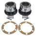 Crown Automotive Jeep Replacement 400502 Manual Locking Hub Set; w/6 Bolt Flange Mounting; - Truck Part Superstore