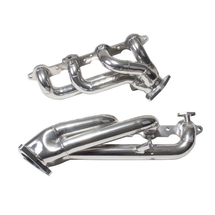 BBK Performance Parts 40050 1999-2013 GM TRUCK/SUV 4.8L 5.3L 1-3/4 SHORTY HEADERS (POLISHED SILVER CERAMIC) - Truck Part Superstore