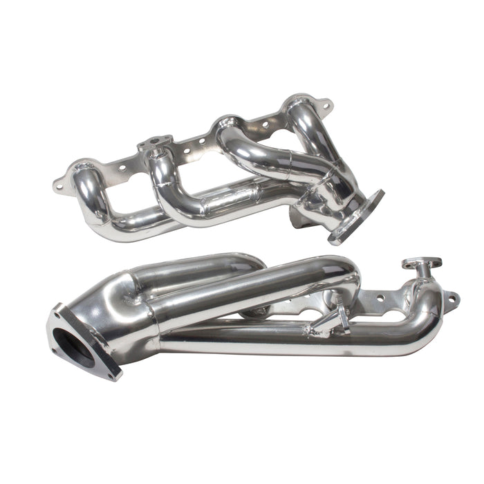 BBK Performance Parts 40050 1999-2013 GM TRUCK/SUV 4.8L 5.3L 1-3/4 SHORTY HEADERS (POLISHED SILVER CERAMIC) - Truck Part Superstore