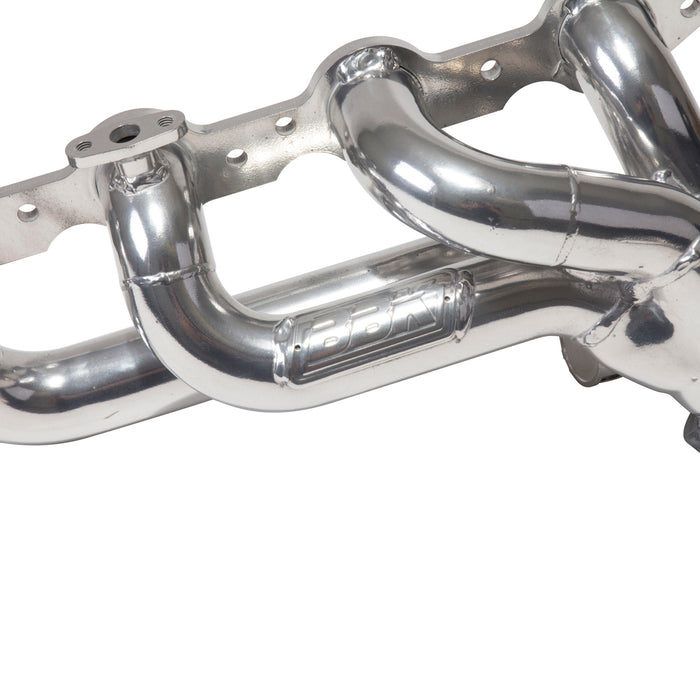 BBK Performance Parts 40050 1999-2013 GM TRUCK/SUV 4.8L 5.3L 1-3/4 SHORTY HEADERS (POLISHED SILVER CERAMIC) - Truck Part Superstore