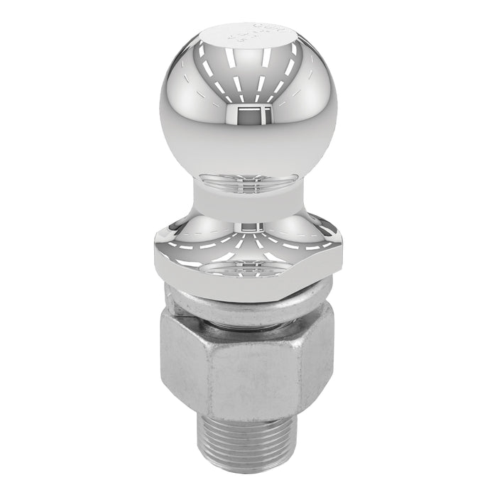 CURT 40069 2in. Trailer Ball (1-1/4in. x 2-5/8in. Shank; 10;000 lbs.; Chrome; Packaged) - Truck Part Superstore