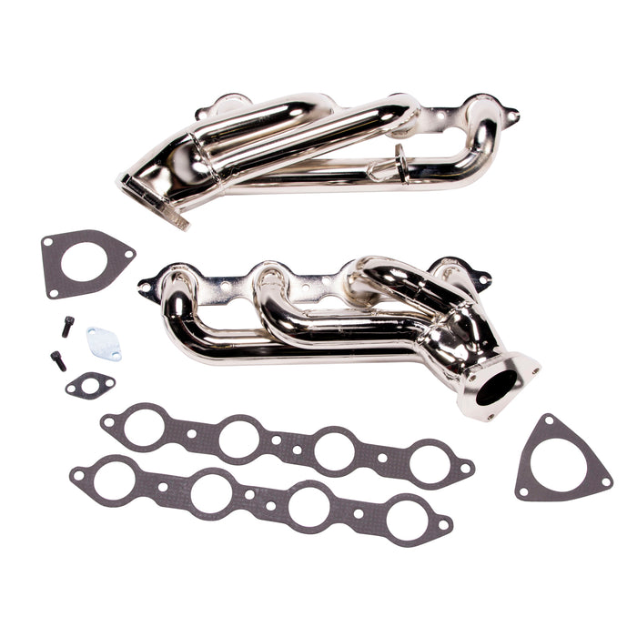 BBK Performance Parts 4006 1999-2013 GM TRUCK/SUV 6.0L 1-3/4 SHORTY HEADERS (CHROME). - Truck Part Superstore