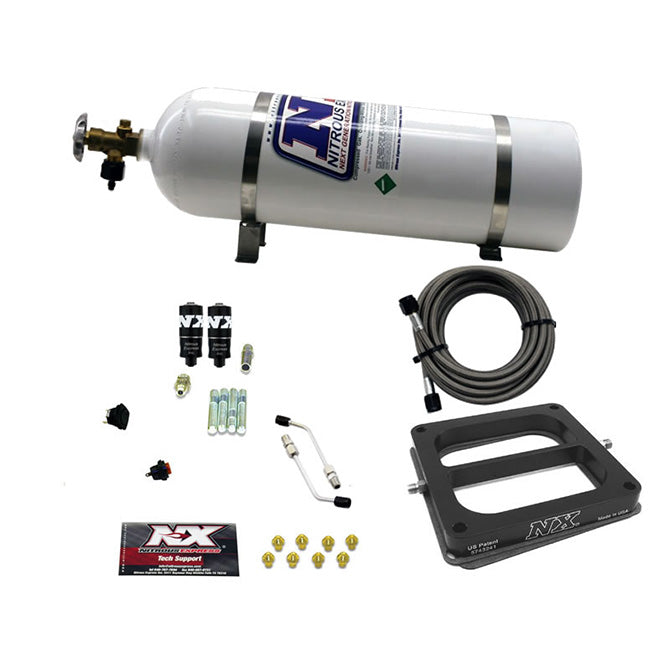 Nitrous Express 40070-15 Dominator HITMAN (100-150-200HP) WITH 15LB BOTTLE - Truck Part Superstore