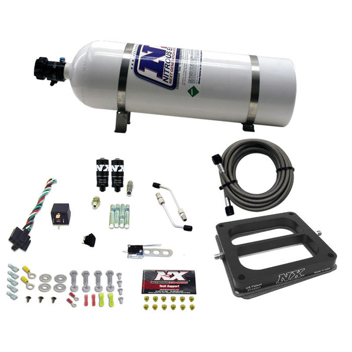 Nitrous Express 40071-15 Dominator HITMAN PLUS (50-100-150-200HP) WITH 15LB BOTTLE - Truck Part Superstore