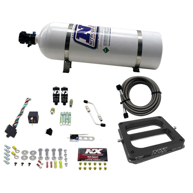 Nitrous Express 40071-15 Dominator HITMAN PLUS (50-100-150-200HP) WITH 15LB BOTTLE - Truck Part Superstore