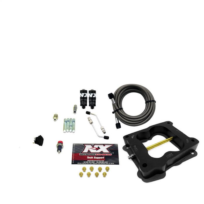 Nitrous Express 40080-00 Q-JET/HOLLEY SPREAD BORE HITMAN (100-150-200HP) LESS BOTTLE - Truck Part Superstore