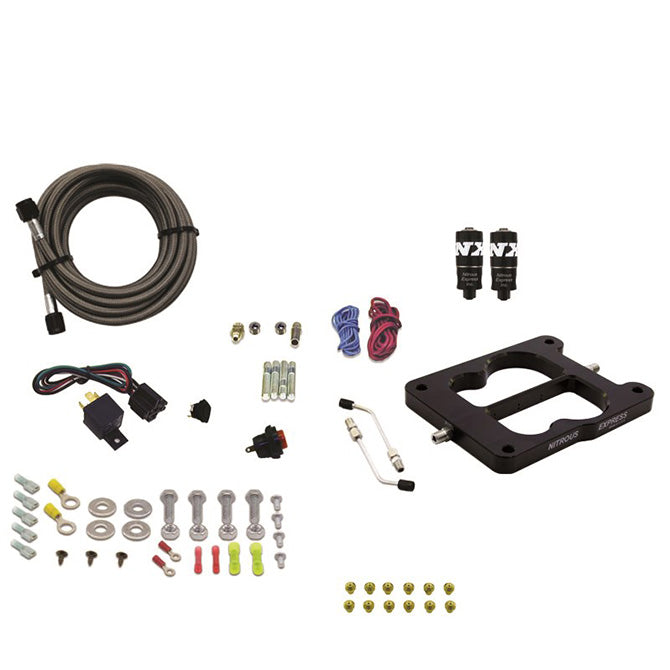 Nitrous Express 40080-00 Q-JET/HOLLEY SPREAD BORE HITMAN (100-150-200HP) LESS BOTTLE - Truck Part Superstore