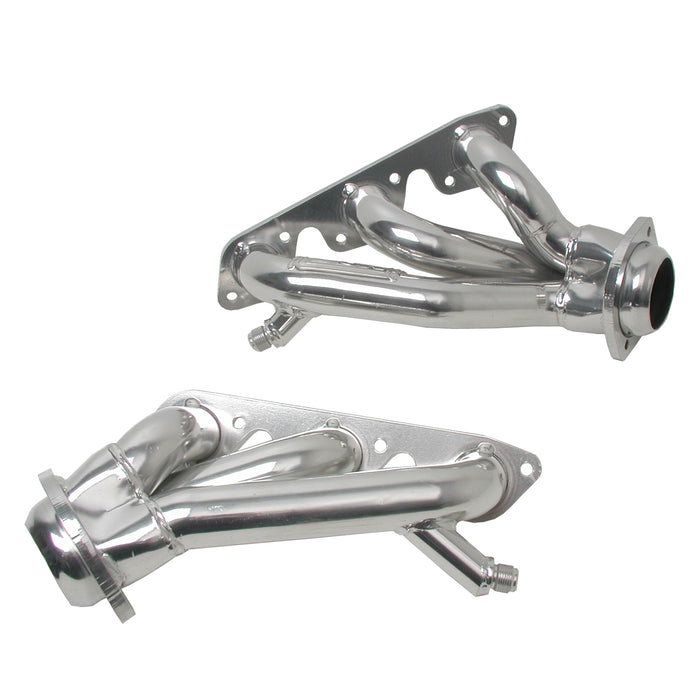 BBK Performance Parts 40080 1999-2004 MUSTANG 3.8L 3.9L V6 1-5/8 SHORTY HEADERS (POLISHED SILVER CERAMIC). - Truck Part Superstore
