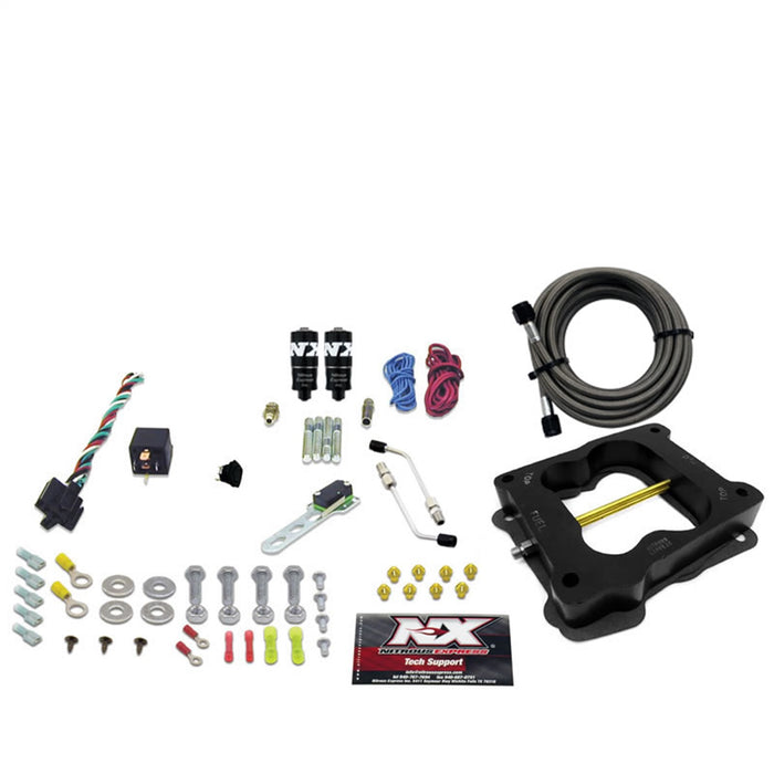Nitrous Express 40081-00 Q-JET/HOLLEY SPREAD BORE HITMAN PLUS (50-100-150-200HP) LESS BOTTLE - Truck Part Superstore