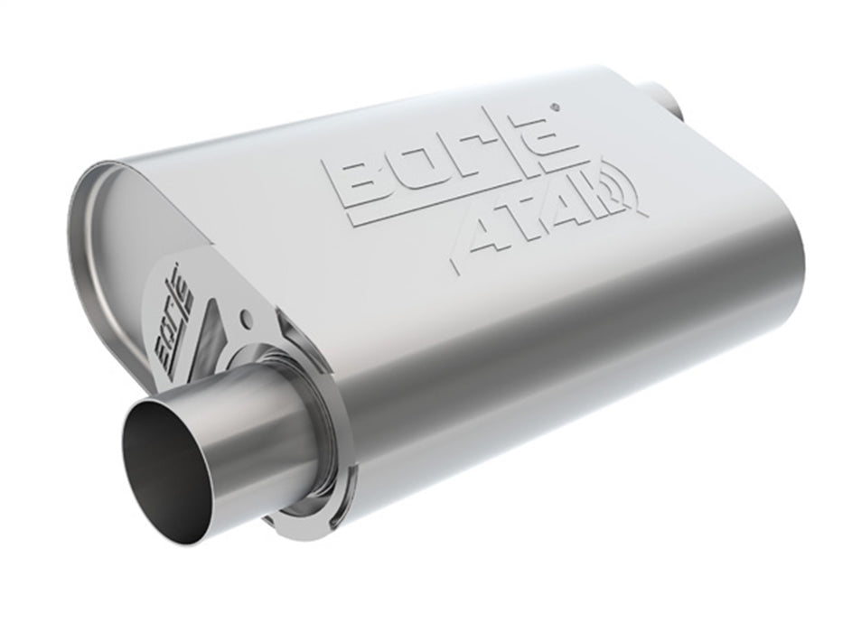 Borla 400823 ATAK CrateMuffler? For Small Block Chevrolet Stock 283/ 327/ 350 V8. - Truck Part Superstore