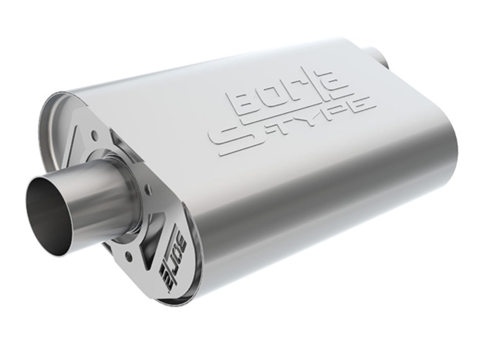 Borla 400849 S-Type CrateMuffler? For Small Block Chevrolet Stock Output 283/ 327/ 350 V8. - Truck Part Superstore