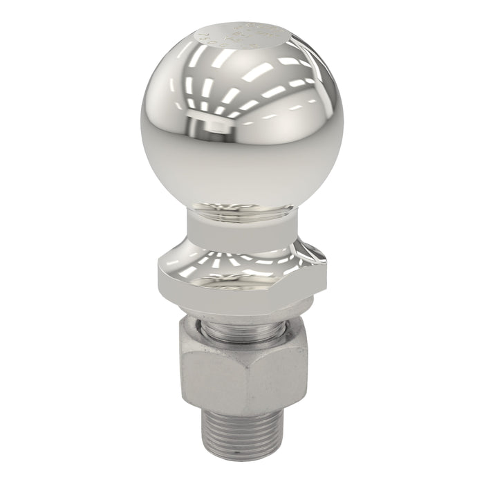 CURT 40084 2-5/16in. Trailer Ball (1in. x 2-1/8in. Shank; 7;500 lbs.; Stainless; Packaged) - Truck Part Superstore