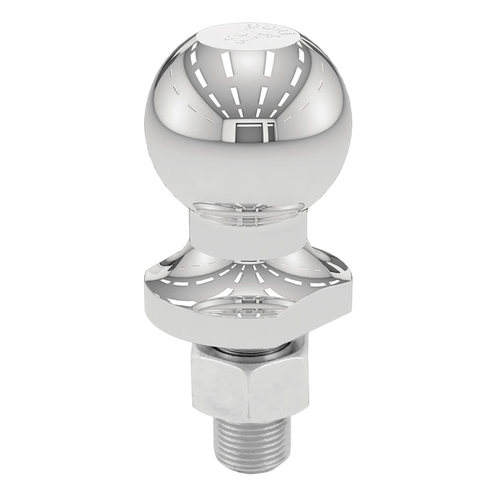 CURT 40161 1-7/8in. Trailer Ball (3/4in. x 1-5/8in. Shank; 2;000 lbs.; Chrome; Packaged) - Truck Part Superstore