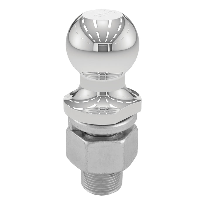 CURT 40190 2in. Trailer Ball (1-1/4in. x 2-5/8in. Shank; 10;000 lbs; Chrome) - Truck Part Superstore