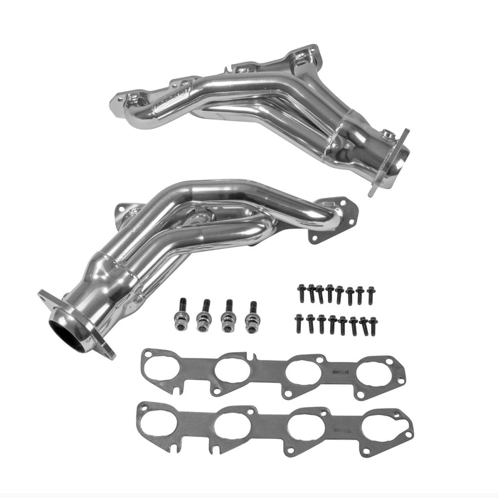 BBK Performance Parts 40190 2011-23 DODGE CHALL CHARGER 6.4L 1-7/8 SHORTY HEADERS (POLISHED SILVER CERAMIC) - Truck Part Superstore