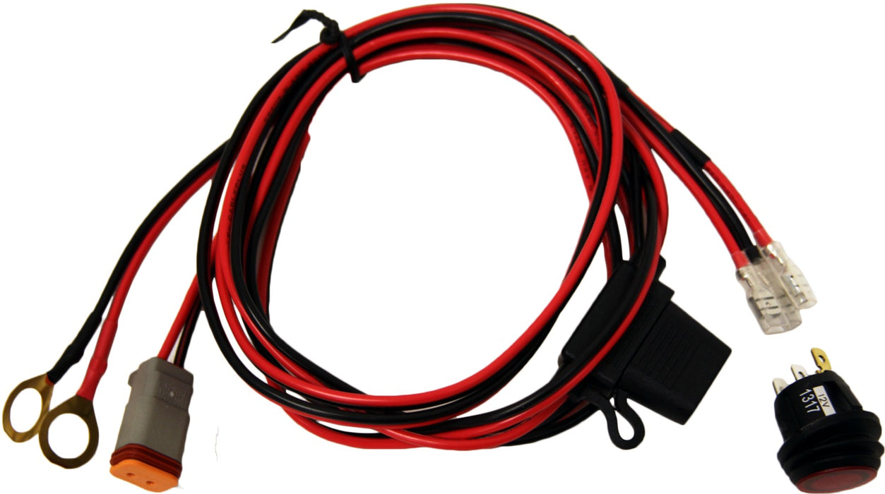 Rigid Industries 40199 RIGID Wire Harness; Fits 4-6 Inch E-Series; 6-10Inch SR-Series; Single Unit Pods - Truck Part Superstore