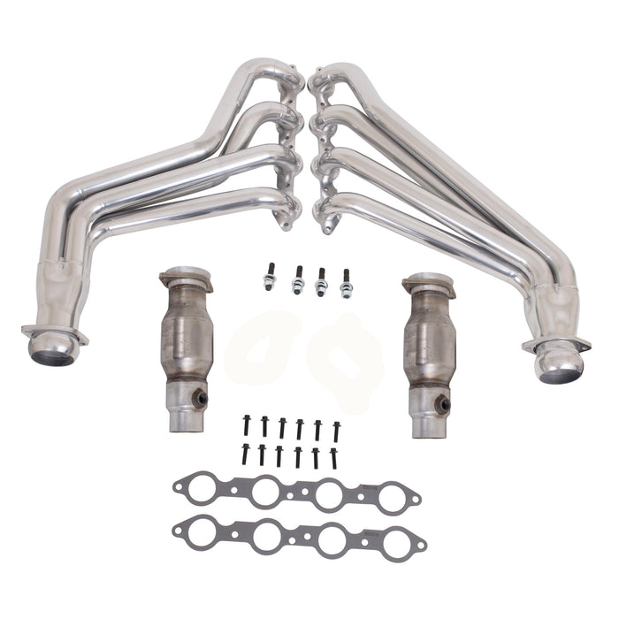 BBK Performance Parts 40210 2010-15 CAMARO 6.2 SS 1-3/4 LONG TUBE HEADERS W/CATS (POLISHED SILVER CERAMIC) - Truck Part Superstore