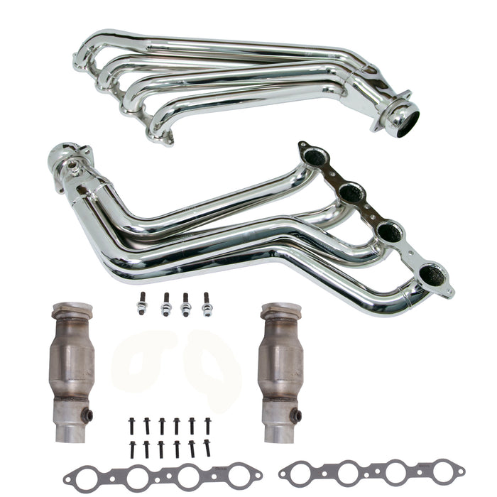 BBK Performance Parts 4021 2010-15 CAMARO 6.2 SS 1-3/4 LONG TUBE HEADERS W/CATS (TITANIUM CERAMIC) - Truck Part Superstore