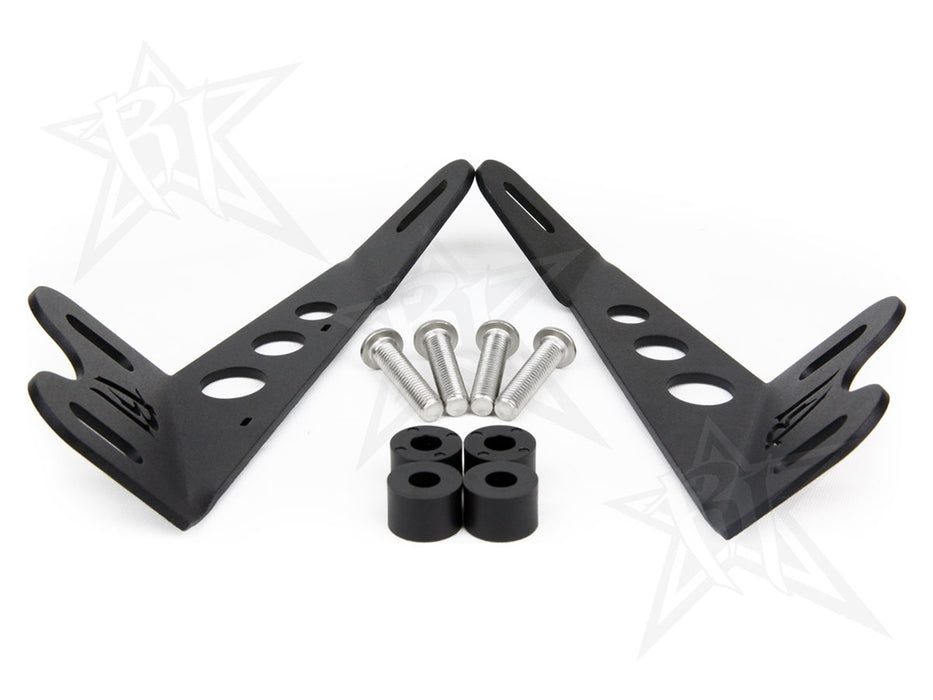 Rigid Industries 40333 07-15 Jeep JK Hood Mount Fits 20 Inch E-Series Pro Or SR-Series Pro RIGID Industries - Truck Part Superstore