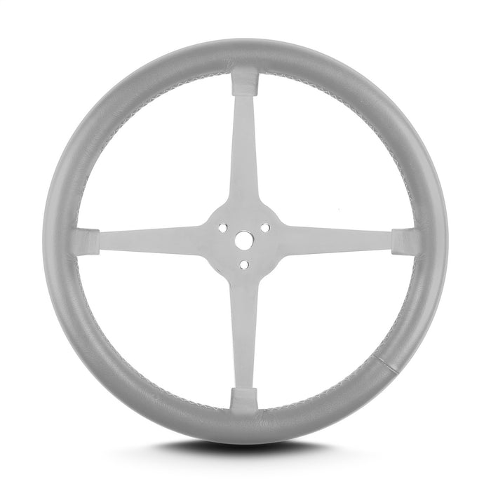 Lokar 40407 Lecarra Lake Steering Wheel; Light Grey; Polished 4 Spokes; - Truck Part Superstore