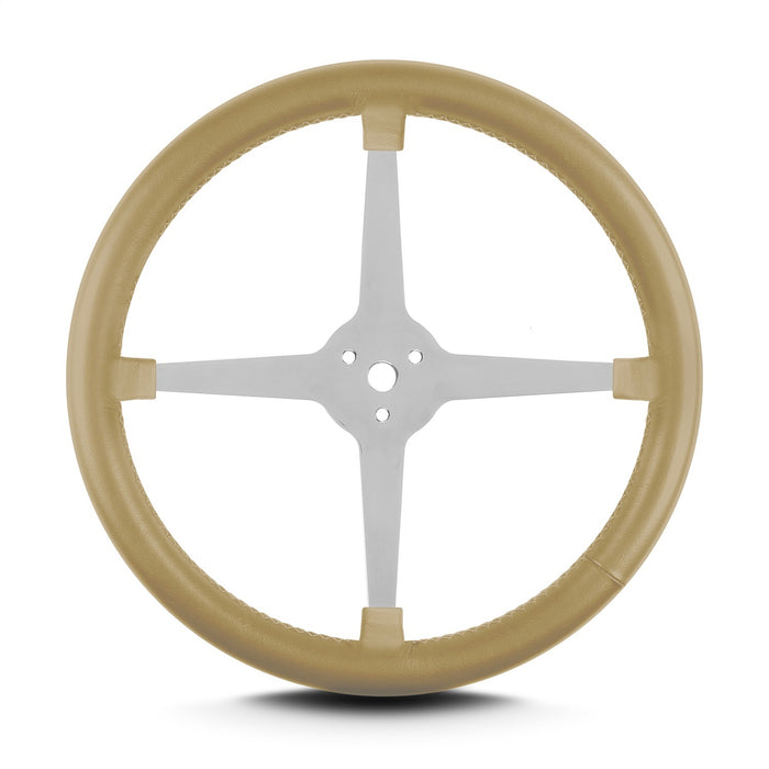Lokar 40409 Lecarra Lake Steering Wheel; Tan; Polished 4 Spokes; - Truck Part Superstore