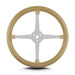 Lokar 40409 Lecarra Lake Steering Wheel; Tan; Polished 4 Spokes; - Truck Part Superstore