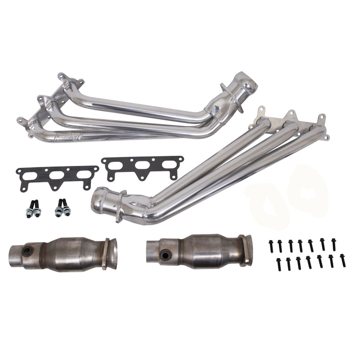 BBK Performance Parts 40410 2010-2011 CAMARO V6 1-5/8 LONG TUBE HEADERS W/CATS (POLISHED SILVER CERAMIC) - Truck Part Superstore