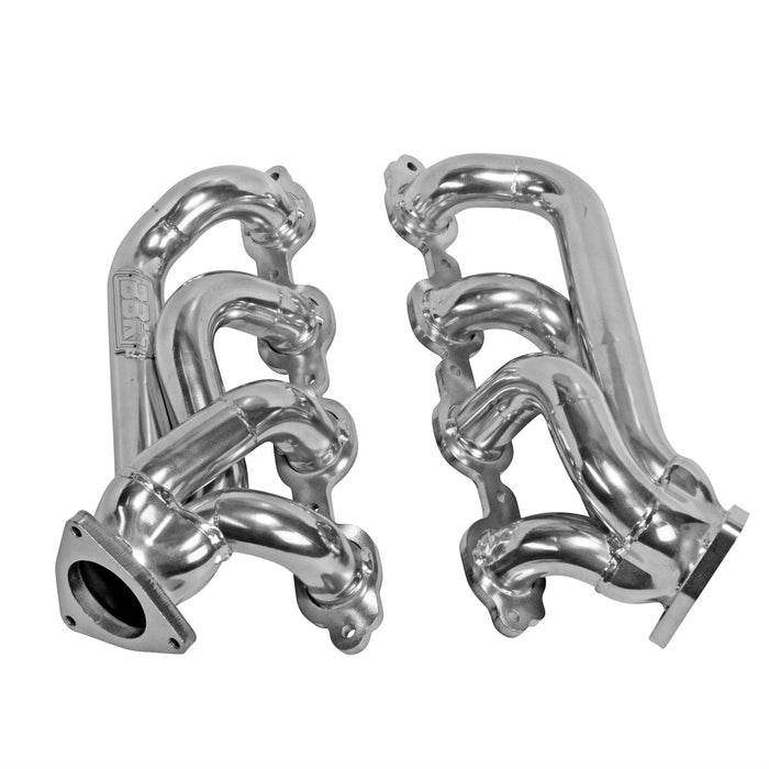 BBK Performance Parts 40470 2014-2019 GM FULL SIZE SHORTY HEADERS. 5.3/6.2L Polished Silver Ceramic. - Truck Part Superstore