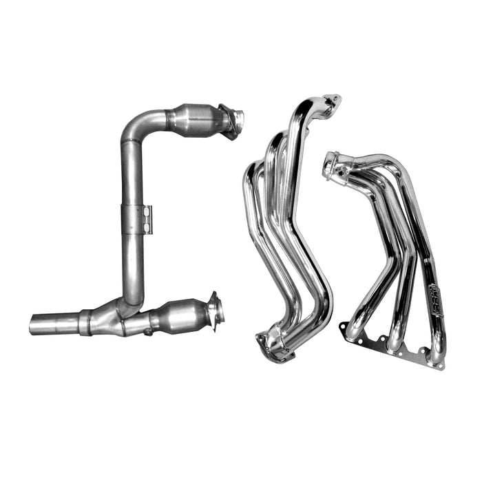 BBK Performance Parts 40500 2007-2011 JEEP WRANGLER 3.8L 1-5/8 LONG TUBE HEADERS W/CATS Y PIPE (CERAMIC). - Truck Part Superstore