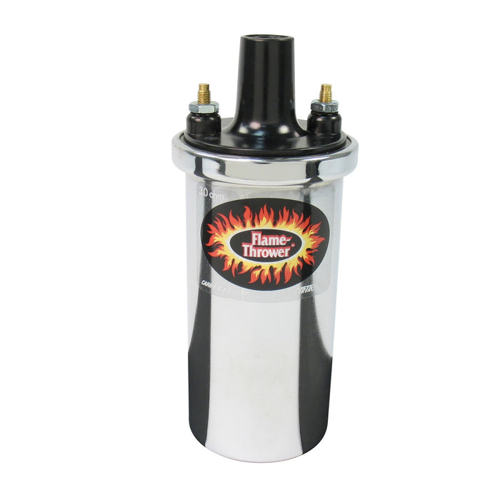 Pertronix 40501 Coil Flame-Thrower (3.0 ohm) chrome - Truck Part Superstore