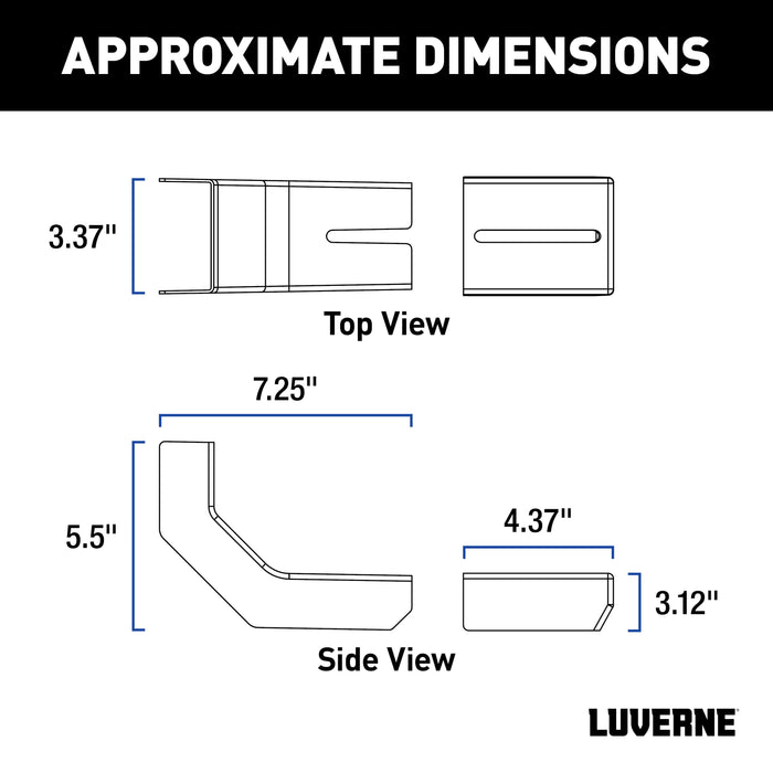 Luverne 4055160 LUVERNE 4055160 VersaTrac Bracket Covers; 6-Pack - Truck Part Superstore