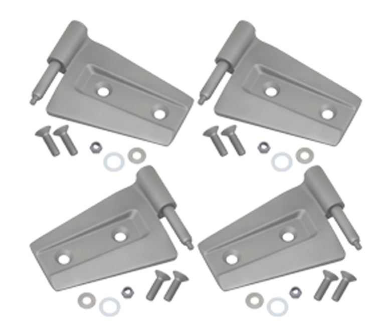 Kentrol 40575 Jeep JK Door Hinge Set 4 Pieces 2 Door 07-18 Wrangler JK Bare Grey Kentrol - Truck Part Superstore
