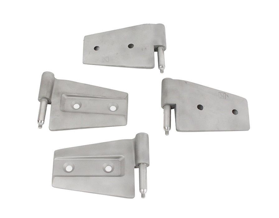 Kentrol 40575 Jeep JK Door Hinge Set 4 Pieces 2 Door 07-18 Wrangler JK Bare Grey Kentrol - Truck Part Superstore