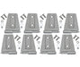 Kentrol 40576 Jeep JK Door Hinge Set 8 Pieces 4 Door 07-18 Wrangler JK Bare Grey Kentrol - Truck Part Superstore