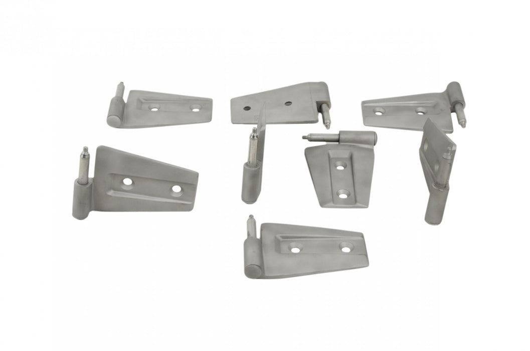 Kentrol 40576 Jeep JK Door Hinge Set 8 Pieces 4 Door 07-18 Wrangler JK Bare Grey Kentrol - Truck Part Superstore