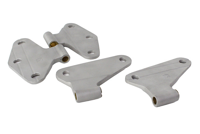 Kentrol 40580 Jeep JK Body Door Hinge Set 4 Pieces 2 Door 07-18 Wrangler JK Bare Grey Kentrol - Truck Part Superstore