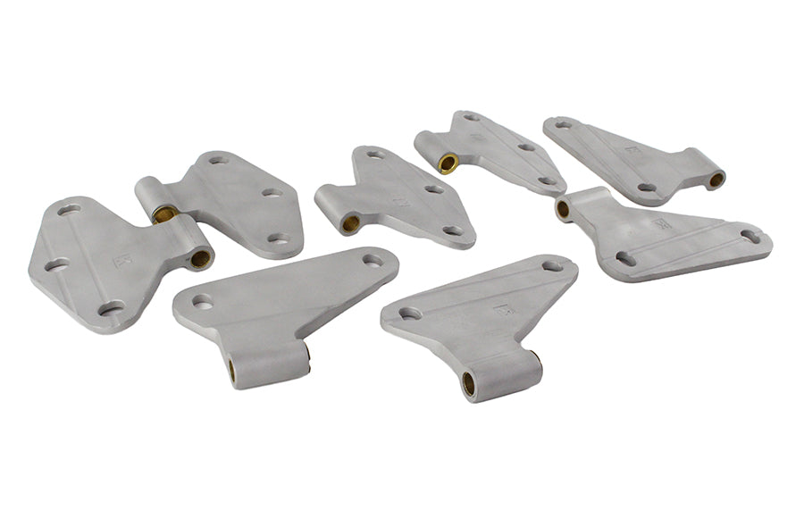 Kentrol 40581 Jeep JK Body Door Hinge Set 8 Pieces 4 Door 07-18 Wrangler JK Bare Grey Kentrol - Truck Part Superstore
