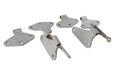 Kentrol 40581 Jeep JK Body Door Hinge Set 8 Pieces 4 Door 07-18 Wrangler JK Bare Grey Kentrol - Truck Part Superstore