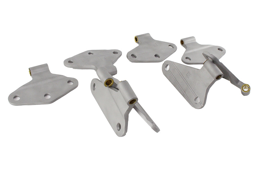 Kentrol 40581 Jeep JK Body Door Hinge Set 8 Pieces 4 Door 07-18 Wrangler JK Bare Grey Kentrol - Truck Part Superstore