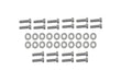 Kentrol 40581 Jeep JK Body Door Hinge Set 8 Pieces 4 Door 07-18 Wrangler JK Bare Grey Kentrol - Truck Part Superstore