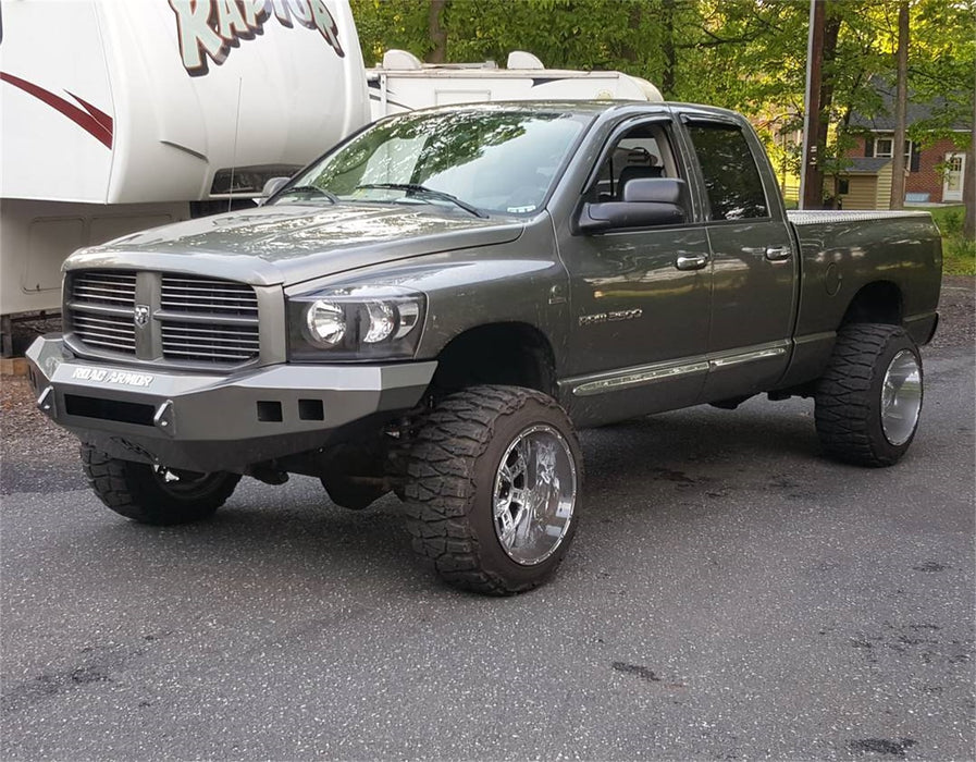 Road Armor 406R0B-NW Stealth Non-Winch Front Bumper; Steel; Satin Black; Square Fog Light Holes; - Truck Part Superstore