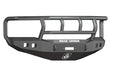 Road Armor 406R2B Stealth Winch Front Bumper; Titan II Guard; Satin Black; Square Fog Light Holes; - Truck Part Superstore
