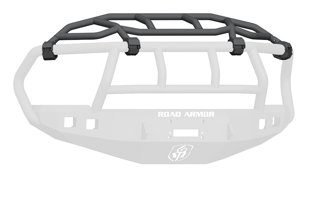 Road Armor 408-INT Stealth Non-Winch Front Bumper; Intimidator Guard; Satin Black; - Truck Part Superstore