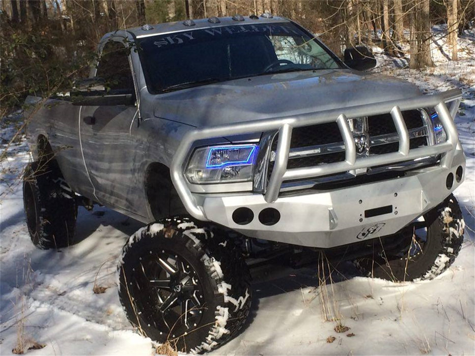 Road Armor 40802B Stealth Winch Front Bumper; Titan II Guard; Satin Black; - Truck Part Superstore