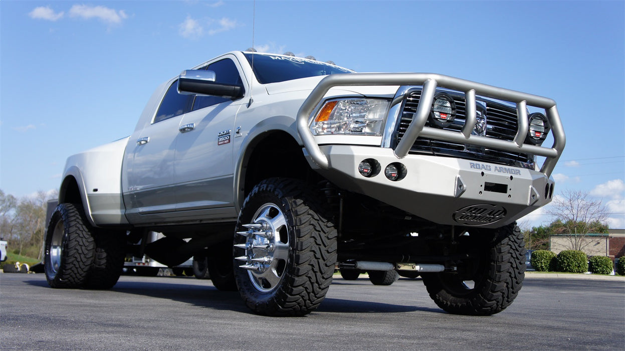 Road Armor 40802B Stealth Winch Front Bumper; Titan II Guard; Satin Black; - Truck Part Superstore