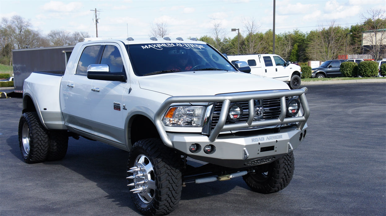 Road Armor 40802B Stealth Winch Front Bumper; Titan II Guard; Satin Black; - Truck Part Superstore