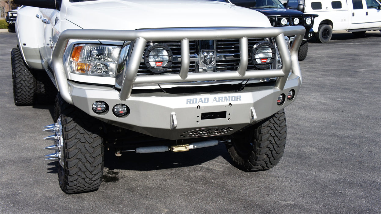 Road Armor 40802B Stealth Winch Front Bumper; Titan II Guard; Satin Black; - Truck Part Superstore