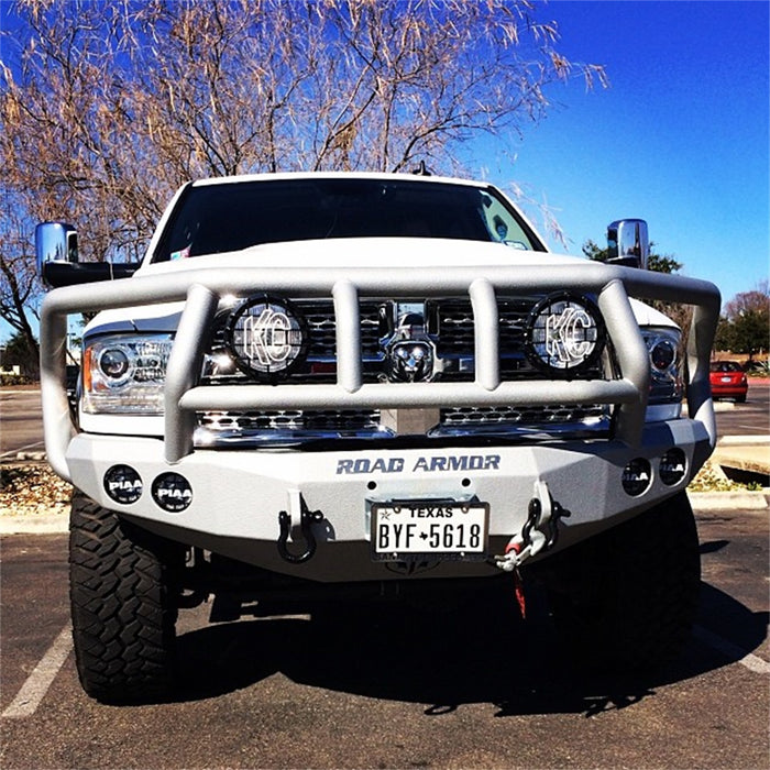 Road Armor 40802B Stealth Winch Front Bumper; Titan II Guard; Satin Black; - Truck Part Superstore