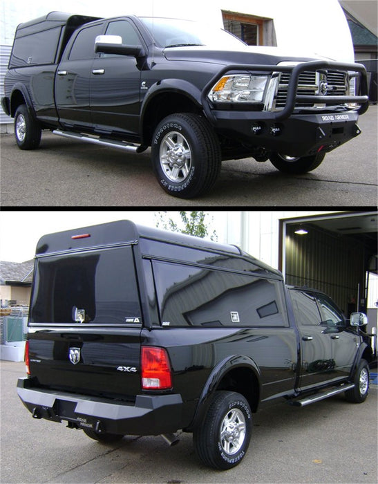 Road Armor 40805B Stealth Winch Front Bumper; Lonestar Guard; Satin Black; Round Fog Light Holes; - Truck Part Superstore